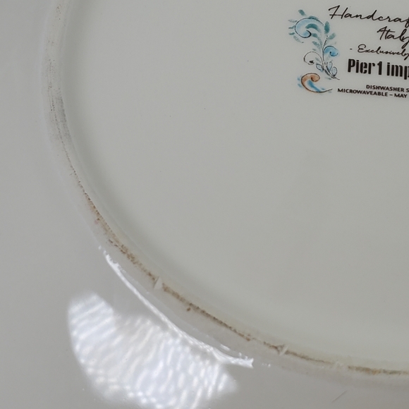 PIER 1 IMPORTS Terracina Dinner Plate Hand Crafted in Italy - Picture 8 of 8